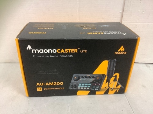 MaonoCaster Lite, Podcast Console & Microphone Set, Powers Up, E-Commerce Return - Lot 322