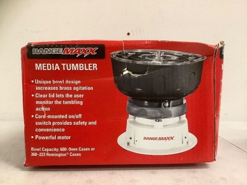 RangeMaxx Media Tumbler, Powers Up, Appears new, Retail 69.99 - Lot 351
