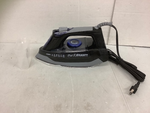 PurSteam Steam Iron, Powers Up, E-Commerce Return - Lot 359
