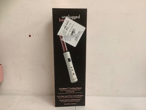 Unplugged Beauty 1" Cordless Curling Wand, Works, E-Commerce Return - Lot 361