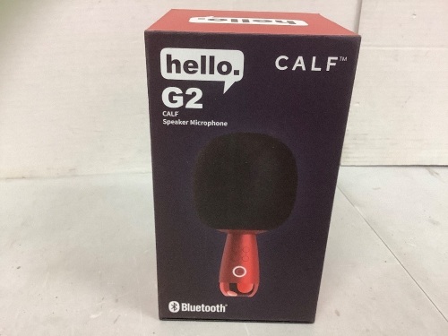 Calf Hello G2 Speaker Microphone, Untested, E-Commerce Return - Lot 370