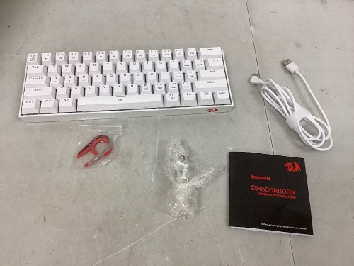 Redragon K630 Dragonborn Wired RGB Gaming Keyboard, Powers Up, E-Commerce Return - Lot 395