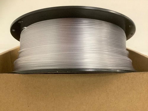 Overture 3D Printer Filament, Transparent, E-Comm Return - Lot 433