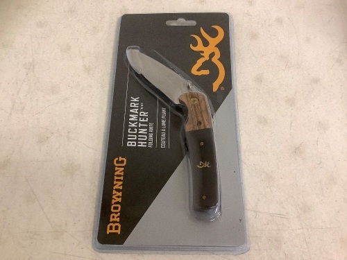 Browning Buckmark Hunter Folding Knife, Appears New - Lot 462