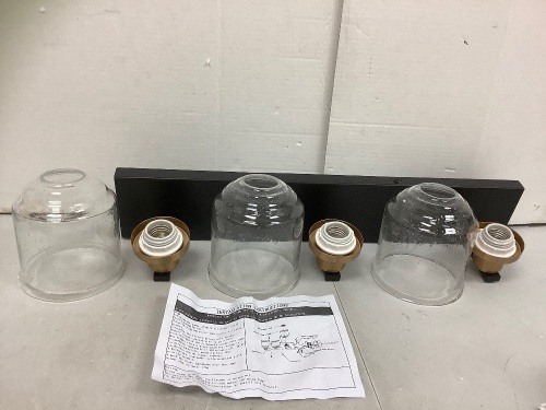 3 Sconce Vanity Light Fixture, Appears New - Lot 494