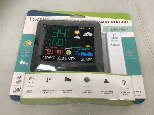 Lacrosse Technology Forecast Station, Powers Up, E-Commerce Return - Lot 511