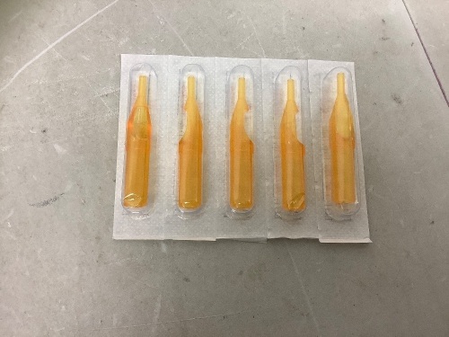 Gold Shark Disposable Yellow Tattoo Tip Nozzle, Appears new - Lot 535