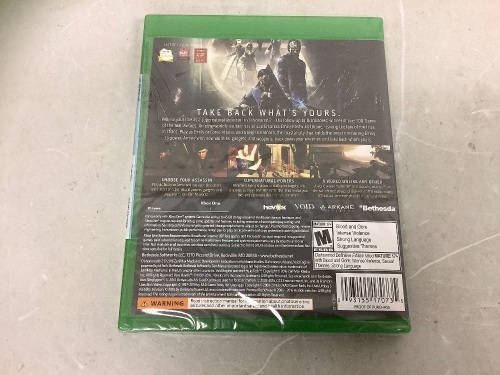 Xbox One Dishonored 2 Game, New - Lot 581