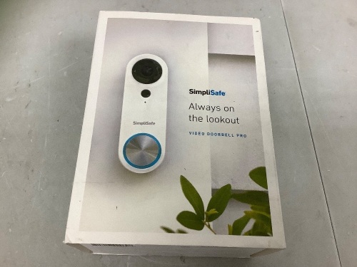 SimpliSafe Video Doorbell Pro, Untested, E-Commerce Return - Lot 629