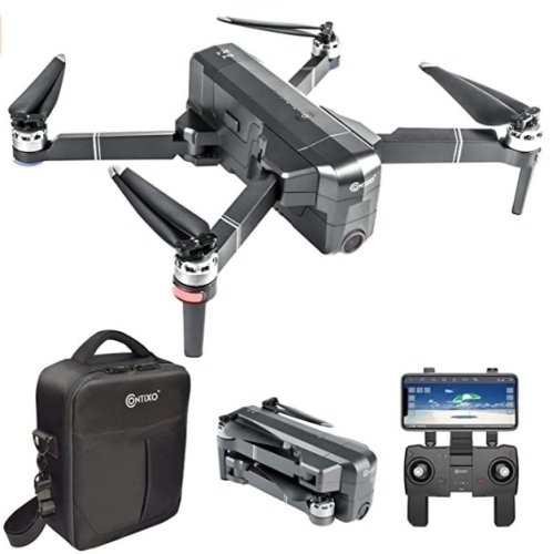 Contixo F24 Pro Foldable RC Quadcopter Drone, Powers Up, Appears New, Retail 239.99 - Lot 642