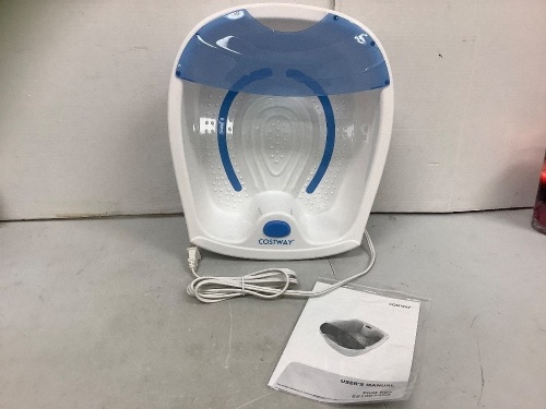 Costway Foot Spa, Powers Up, E-Commerce Return - Lot 647