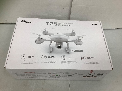 Potensic T25 Drone, Powers Up, E-Commerce Return - Lot 656