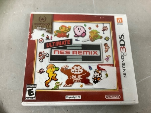 Nindendo 3 DS Ultimate Nes Remix Game, untested, E-Commerce Return - Lot 662