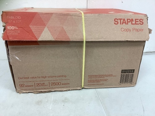 Staples 11x17 Copy Paper, Appears New - Lot 669