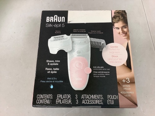 Braun Shave, Trim and Epilate, Powers Up, E-Commerce Return - Lot 671