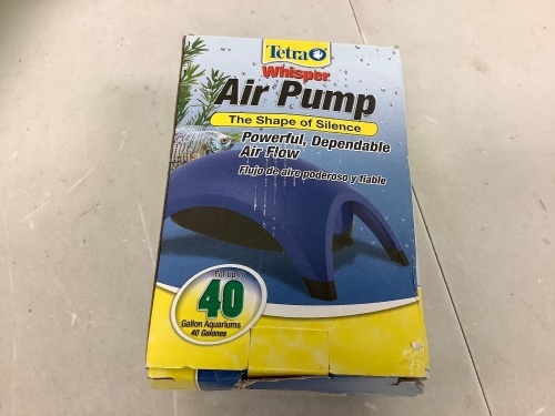 Tetra Whisper Air Pump, Powers Up, E-Commerce Return - Lot 697