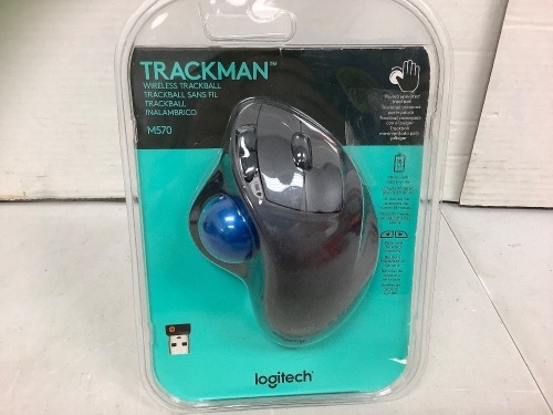 Logitech Trackman Wireless Trackball, E-Comm Return - Lot 708