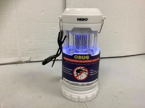 Nebo Bug Zapping Lantern, Powers Up, E-Commerce Return - Lot 809