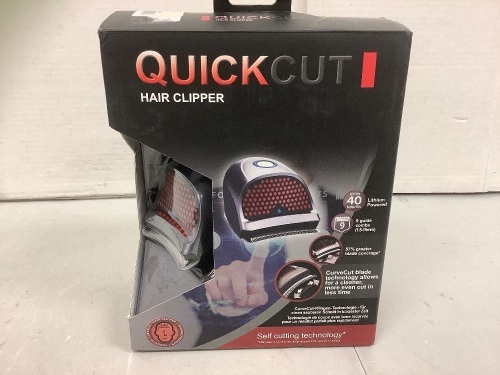 Quick Cut Hair Clipper, Powers Up, E-Commerce Return - Lot 962
