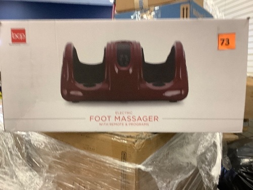 Therapeutic Foot Massager w/ High Intensity Rollers, Remote, 3 Modes - Lot 73