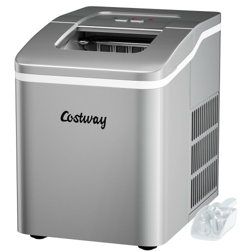 Portable Ice Maker Machine Countertop 26Lbs/24H Self-cleaning w/ Scoop - Lot 125