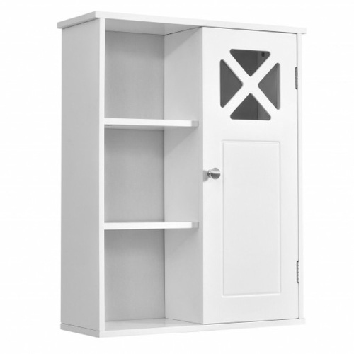 2-Tier Multipurpose Wall-Mounted Cabinet Bathroom Storage - Lot 135