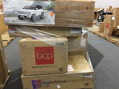 Pallet of BCP Salvage, Presorted Items Will Be Broken, Damaged, or Have Missing Pieces - Lot 285