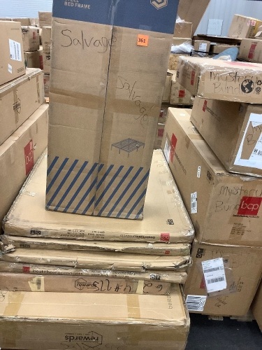 Pallet of BCP Salvage, Presorted Items Will Be Broken, Damaged, or Have Missing Pieces - Lot 361