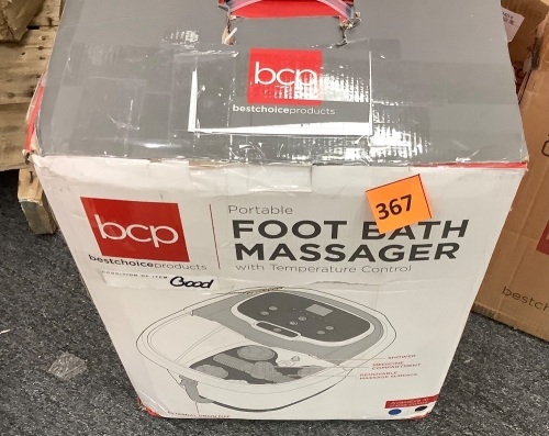 Portable Foot Bath Massager w/ Temperature Control - Lot 367