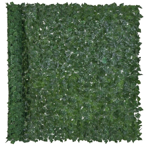 Outdoor Faux Ivy Privacy Screen Fence - 96x72in - Lot 2998