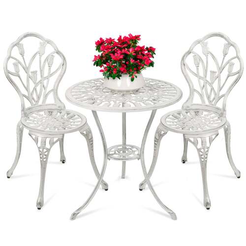 3-Piece Cast Aluminum Patio Bistro Furniture Set - Lot 3061