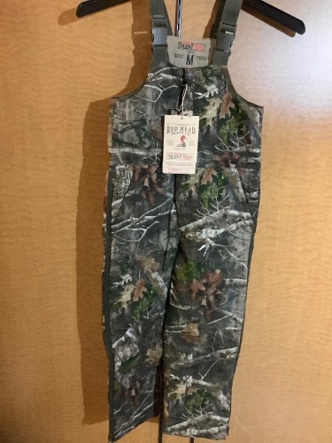 Red head Insulated Silent Hide Youth Bib, Medium, Appears New - Lot 161