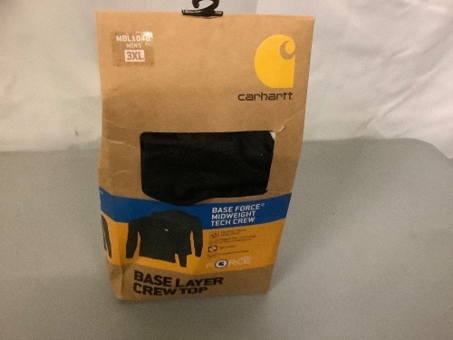 Carhartt Base Force Midweight Tech Crew Base Layer, 3XL, Ecommerce Return - Lot 192
