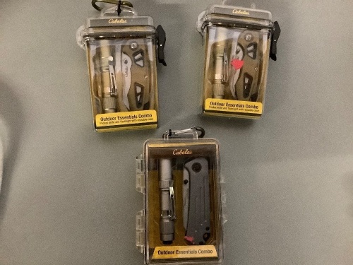 Lot of (3) Flashlight and Pocket Knife Set, Ecommerce Return - Lot 204