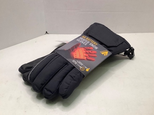 AA Battery Heated Snow Gloves, Medium, Untested, Appears New - Lot 221