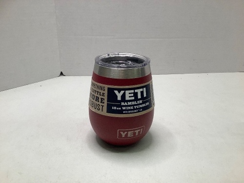 Yeti Rambler, 10oz Wine Tumbler, Lid missing Piece, Appears New - Lot 244