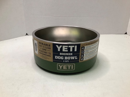 Yeti Boomer Dog Bow, 8 Cups, Ecommerce Return, Small Dents - Lot 259