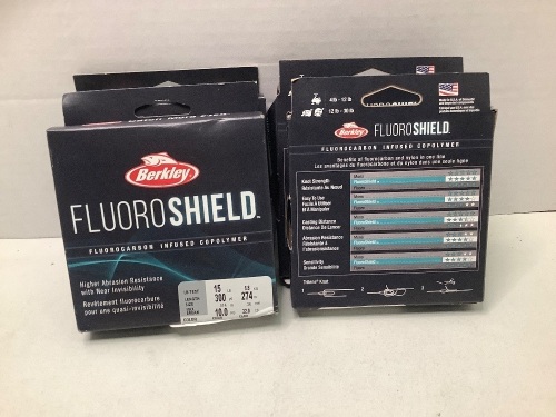 Lot of (4) Berkley Fluoroshield Fishing Line, Appears New - Lot 292