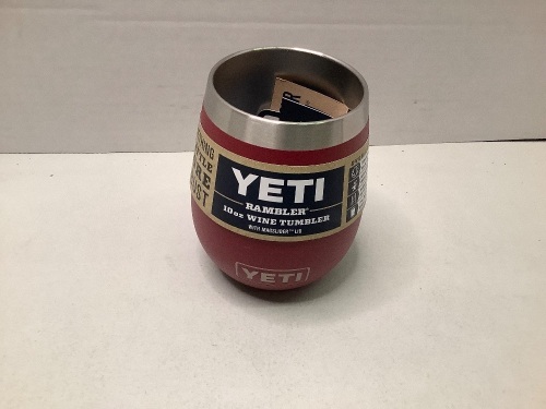 Yeti Rambler, 10oz Wine Tumbler, Missing Lid, Appears New - Lot 293