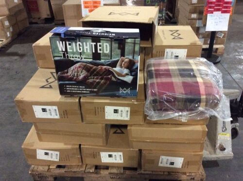 Lot of (19) MerryLife 10lb Weighted Blankets - Lot 80