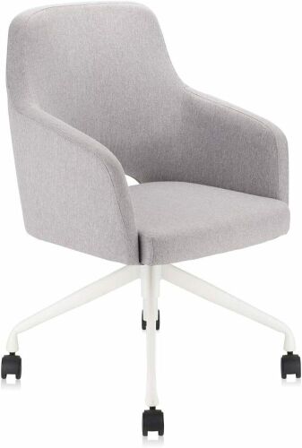 Upholstered Home Office Desk Chair with Swivel and Comfy Back Support  - Lot 190