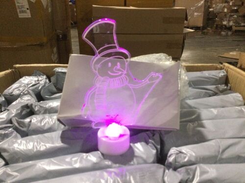 Lot of (225) LED Snowman Lights  - Lot 337