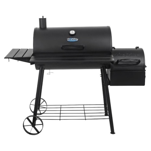 King-Griller Smokin' Ace 30-in W Black Barrel Charcoal Grill  - Lot 353