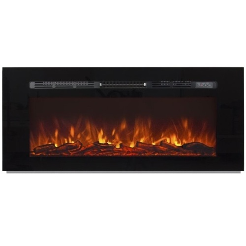 1500W 50in Heat Adjustable In-Wall Recessed Electric Fireplace Heater w/ Remote Control - Lot 523
