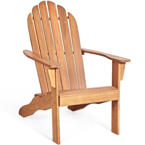 Costway Outdoor Solid Wood Adirondack Chair - Lot 530
