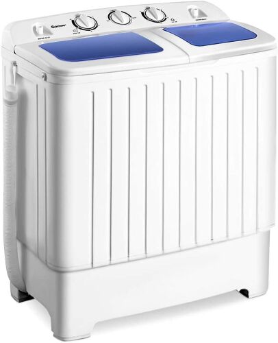 Giantex Portable Mini Compact Twin Tub Washing Machine 17.6lbs  - Lot 571