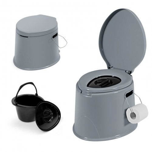 Portable Travel Toilet with Paper Holder  - Lot 586