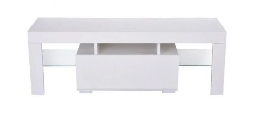 Modern Minimalist TV Cabinet with High-gloss LED Lights - Lot 599