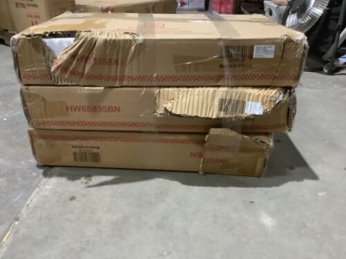 Lot of (3) Wall Mounted Folding Laptop Desk Hideaway Storage With Drawer - Lot 677