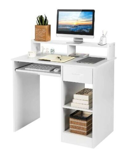 Costway Computer Desk Writing Table w/Drawer  - Lot 681